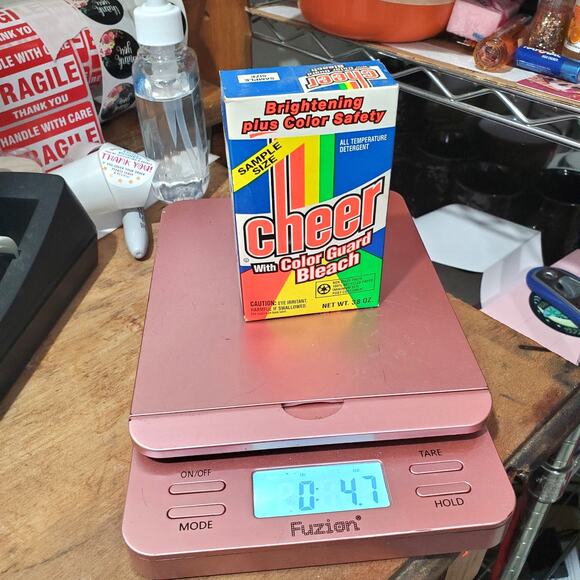 Cheer With Color Guard Bleach Laundry Detergent SAMPLE SIZE 1990s Old Stock Full - Picture 8 of 8